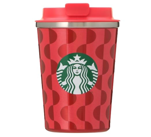 

Стакан Starbucks Holiday 2024 из нержавеющей стали, красный, 355 мл, идеально подходит для кофе, Рождества или в качестве подарка