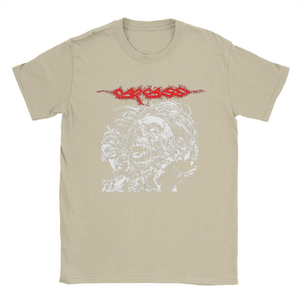 Carcass Men's T Shirts Casual Tee Shirt Short Sleeve O Neck T-Shirt Pure Cotton Big Size Clothes