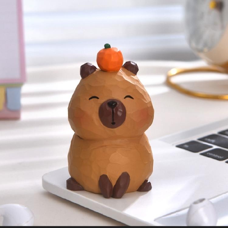Colorful Capybaras Collectible Figurine Fun and Cute Decoration for Home or Workspaces