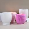 Innovative Silicone Flower Vase Molds Face Shape Flexible Ornament Molds Silicone Flowerpot Mold Suitable for Crafting