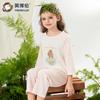150g Lyocell English Bollen Girls' A-class Lyocell Seven Sleeve Seven Pants Air Conditioner Set