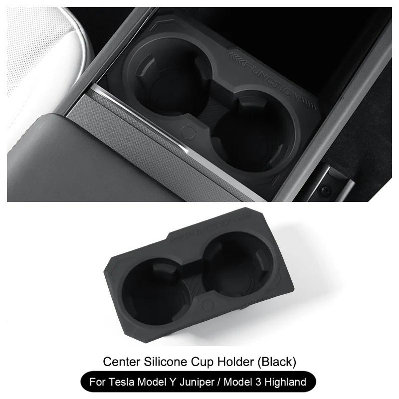 For Tesla Model Y Juniper Center Console Storage Box Cup Holder Limiter Model 3 Highland Central Armrest Storage Case Waterproof