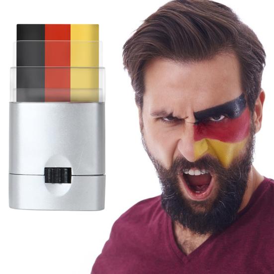 Patriotic Red White Blue Stick Face Paint Safe Ingredients Non-irritating Easy to Apply Reliable Face Body Paint Cream Makeup Supplies