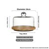 Glass Cake Plate Dessert Display Stand Transparent Dustproof Restaurant Afternoon Tea Food Serving Plate  Style Nordic