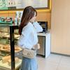 Embroidered Rhombus Single Shoulder Crossbody Lock Women's Bag Versatile Mobile Phone Makeup Small Square Bag