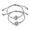 Glow In the Dark Butterfly Sun Moon Rope Bracelets for Women Couples Matching Bracelet Friendship Luminous Jewelry Adjustable
