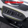 4pcs For 17-21 Honda CRV Accessories Carbon Fiber Door Armrest Panel Trim Covers