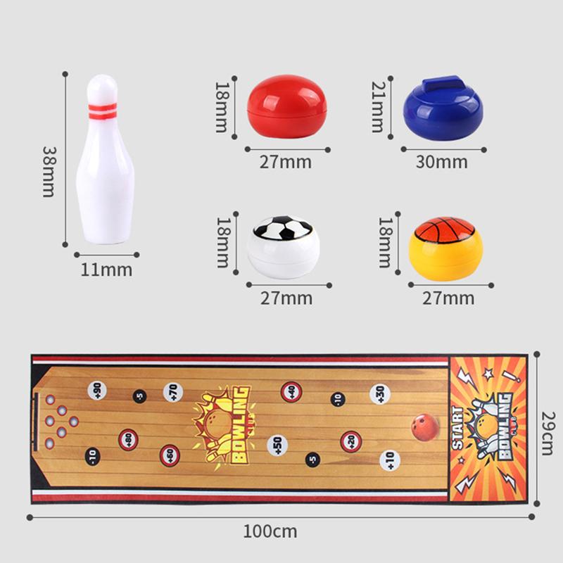 Children Interactive Social Board Games Curling Soccer Bowling Table Games Mat Family Friend Party Fun Indoor Sport Toys