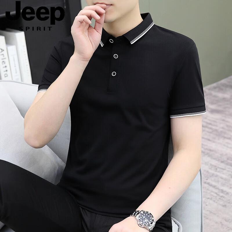 JEEP SPIRIT Men s Cotton Short Sleeve Polo Shirt M