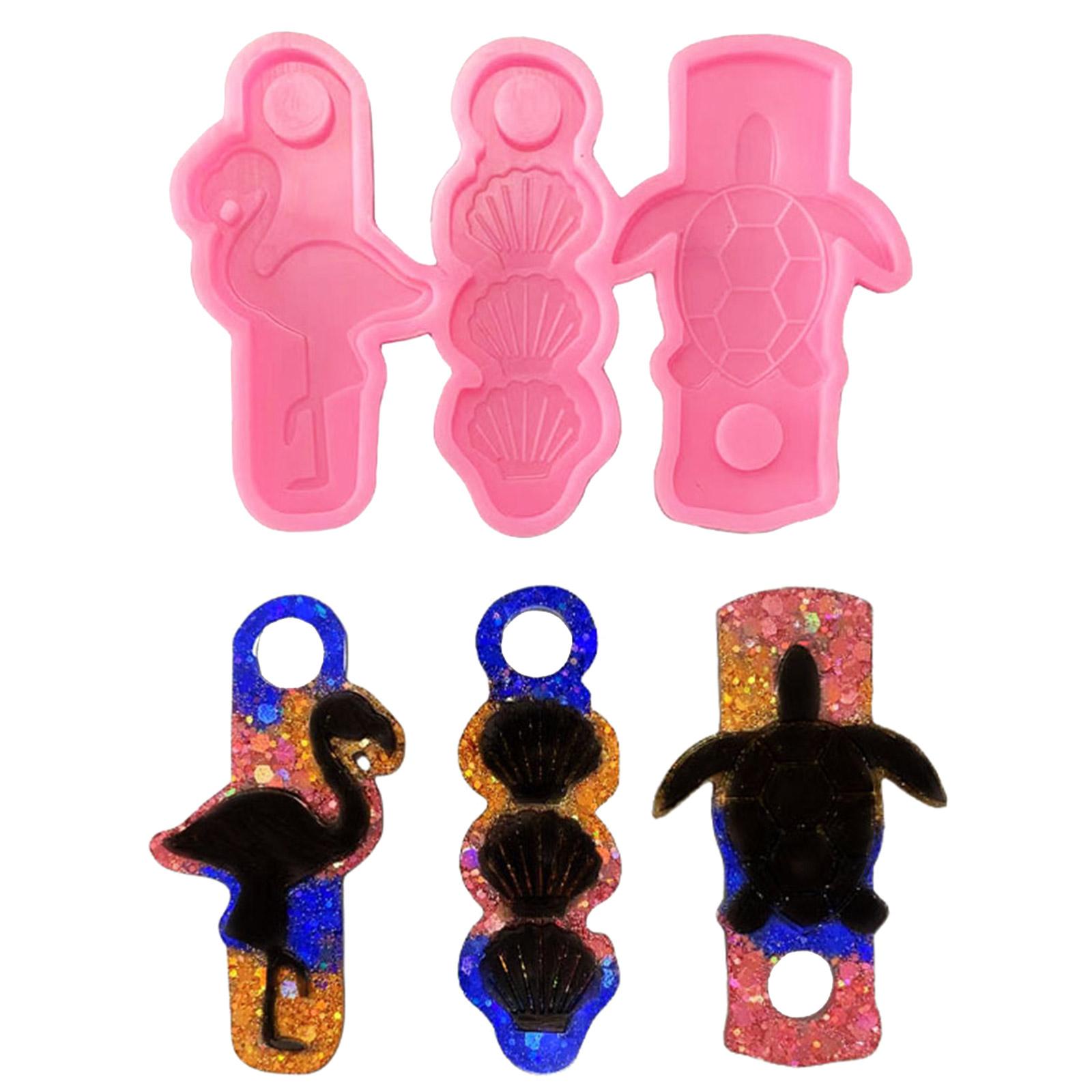 

Stylish Silicone Straw Fixture Molds Effective Silicone Pendant Mold Flexible Silicone Straw Fixing Mold for All Ages розовый