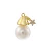 ZHUKOU Christmas Tree Snow Christmas Charms Pearl Christmas Charms for Jewelry Making Handmade Jewelry Accessory VD1394