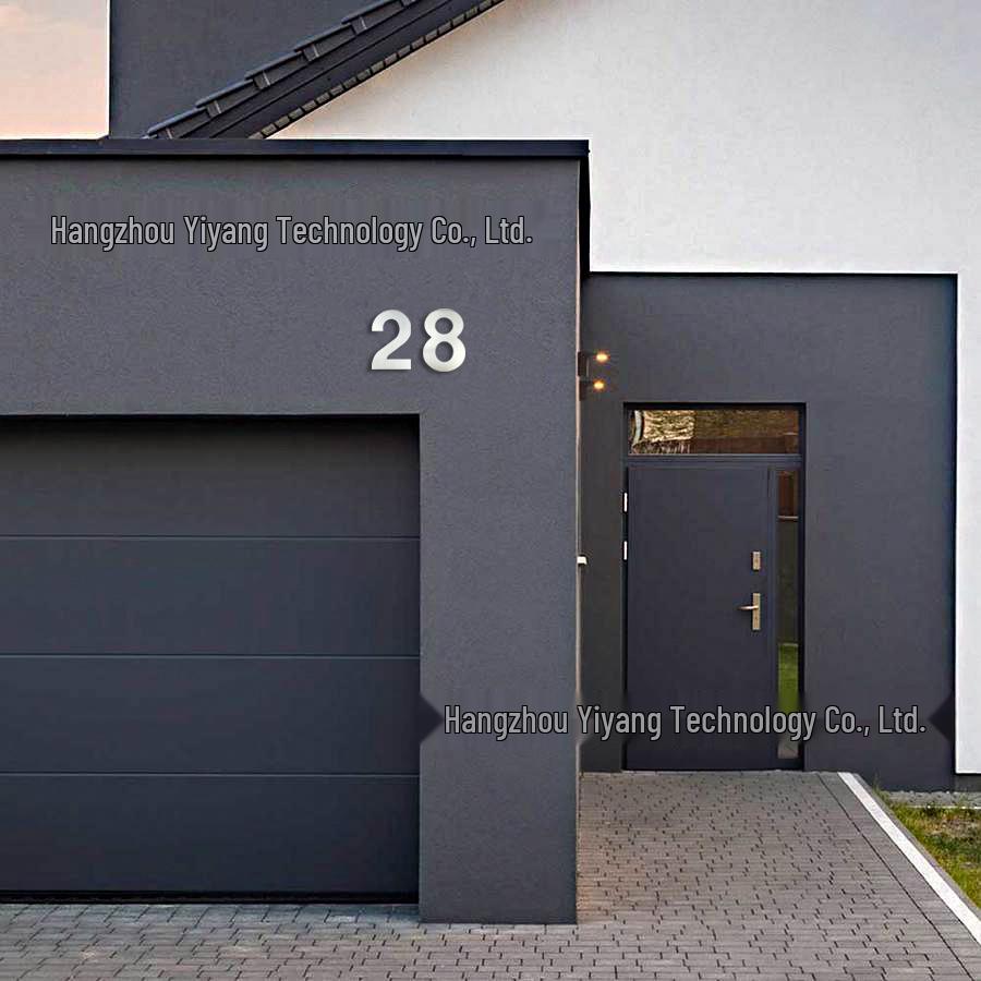 15CM 3D Stainless Steel Outdoor House Number - 6 Inch