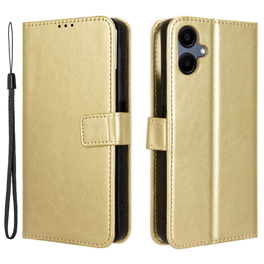 For Samsung Galaxy A06 4G/A06 5G Case Crazy Horse Texture PU Leather Phone Wallet Cover