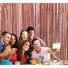 2Packs Laser Rain Curtain Wedding Birthday Party Decoration Stage Fringed Rain Curtain Arrangement Rain Curtain