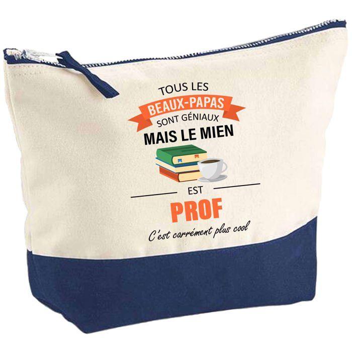 Trousse de maquillage - PLANETEE - Beau-Papa Prof - Grand format - Coton - Impression HD France