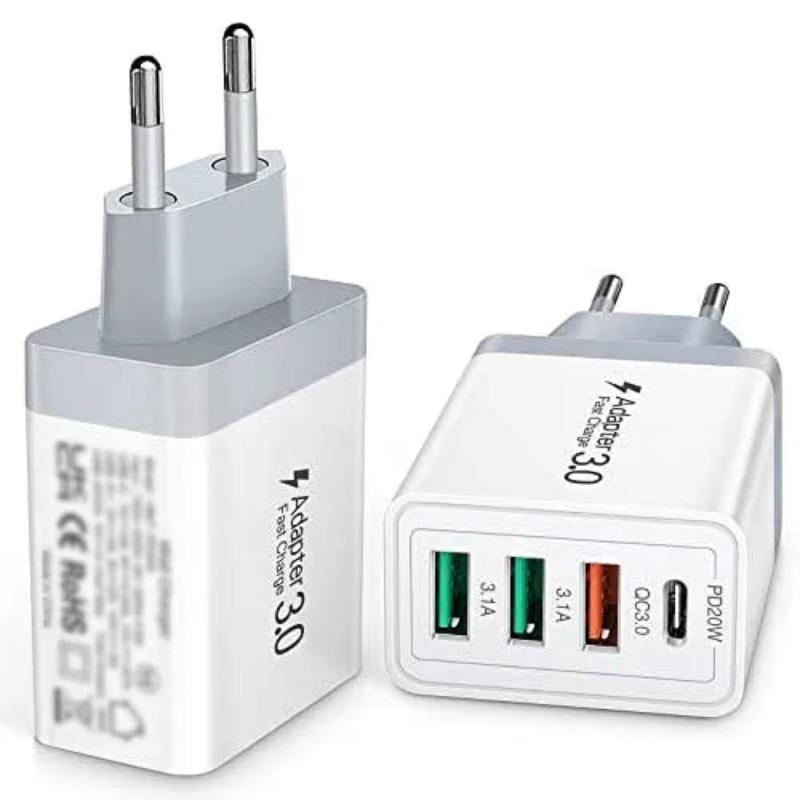 35W USB Charger Type C Fast Charging PD 20W QC3.0 EU US Plug Quick Charge Wall For Phone Adapter for iPhone 15 14 Pro Max Xiaomi