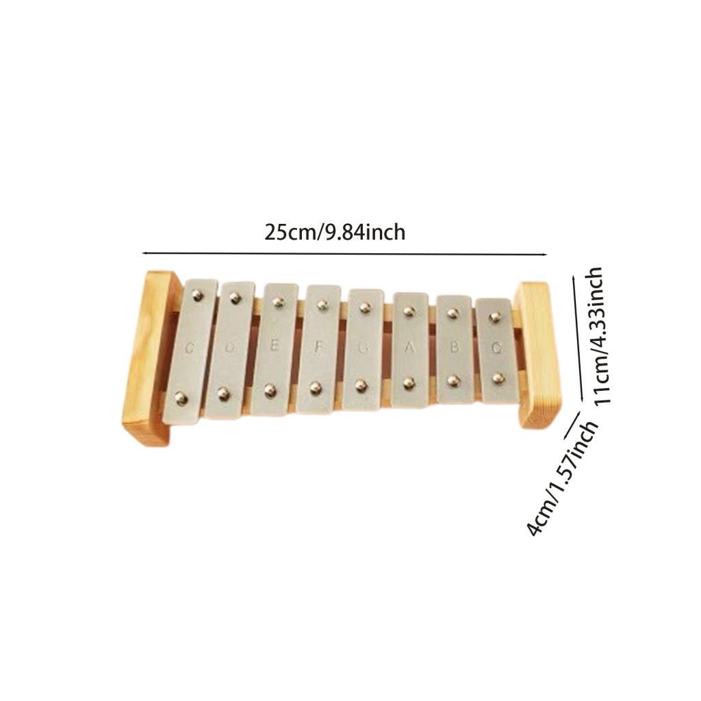 Kids Xylophone Toy with 2 Mallets Baby Percussion Instrument for Toddlers 1 2 3 Years Old Improving Hand Eye Coordination