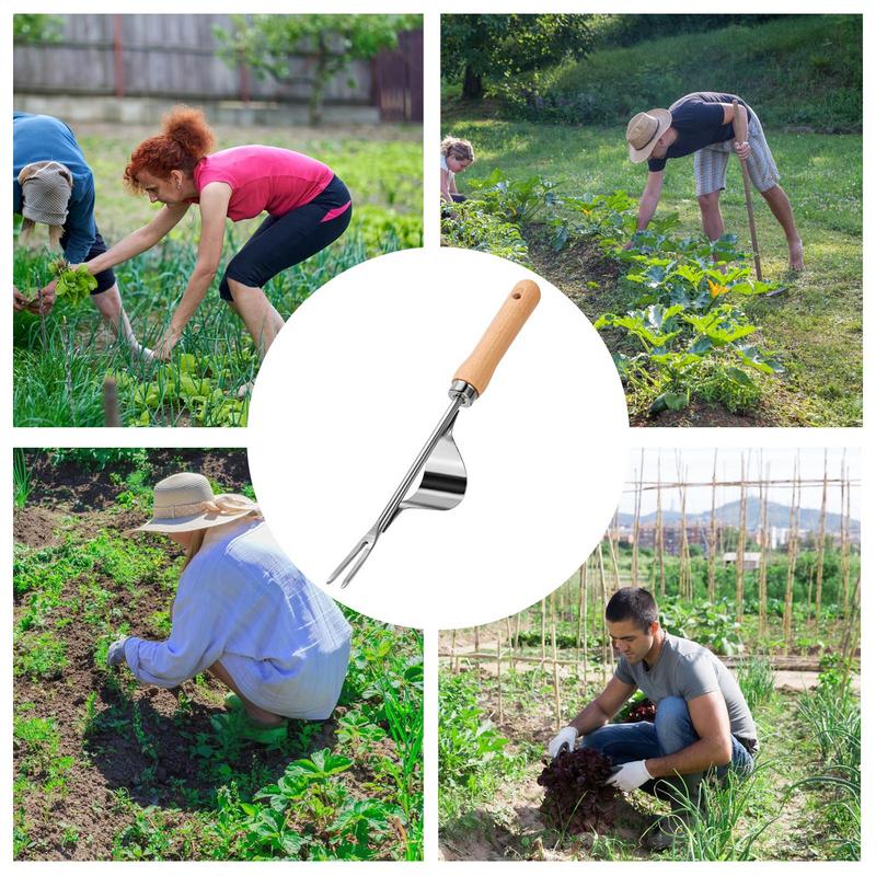 Stainless Steel Manual Weeder Garden Outdoor Weeding Tool Removal Farmland Puller Dandelions Digging Lawn Weeder Transplant