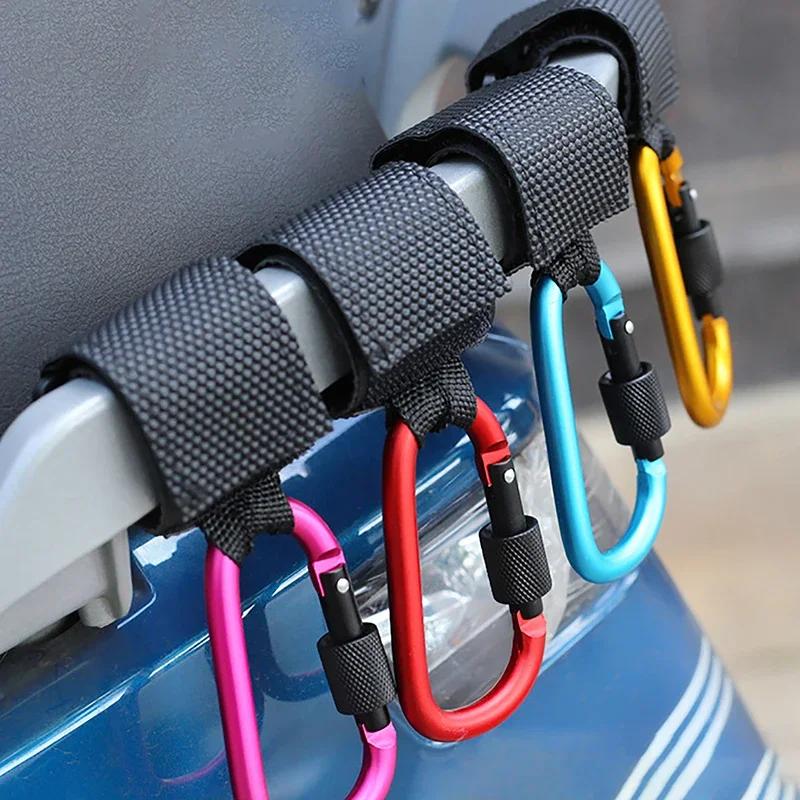 D-Form Karabiner Paracord Karabiner Überlebensschnalle Karabinerclip Angeln Karbin Schnalle Touristenhaken Wasserbecher Schnalle