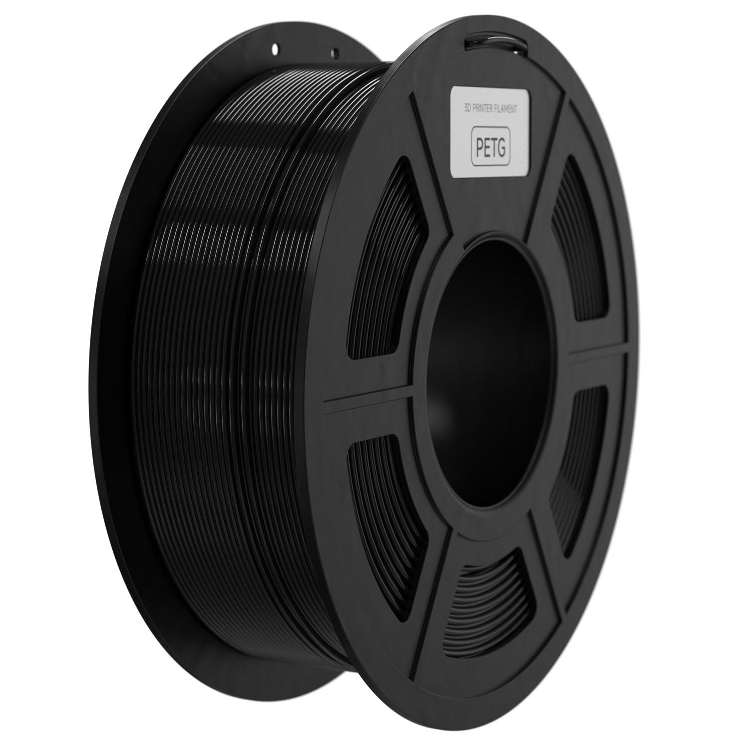 

Нить PETG 1,75 мм Нить для 3D-принтеров 1 кг(2,2 фунта) Нить для 3D-печати повышенной прочности чёрный