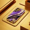 Purple-gold tiger-patterned phone case s26 ultra case s25 ultra case glass for Samsung Galaxy S26 S25 S24 S23 S22 FE Ultra Plus