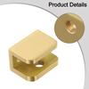 Easy Installation Bathroom Shelf Support Brass Glass Clamp