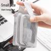 Mini Mesh Storage Bag: Large-Capacity Makeup, Cable, Coin, and Key Holder with Portable Drawstring Design