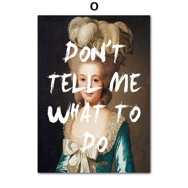 Abstract Vintage Portret Film Meisje Songteksten Muur Art Canvas Schilderij Posters En Prints Muur Foto's Voor Woonkamer Decor Geen Frame