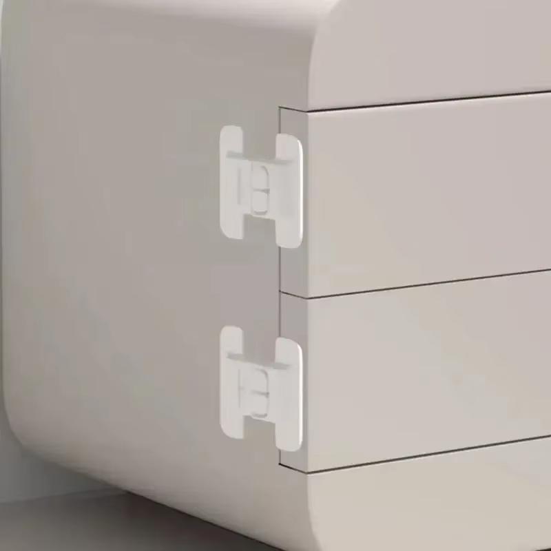 Universal Fridge Door Lock No Drill Self Adhesive 1/5 PCS Child Baby Safety for Drawers Cabinets Home Kitchen Proofing