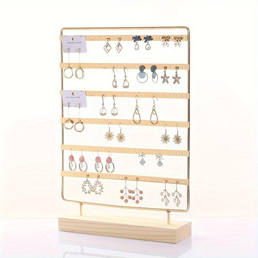 DIY Jewelry Display Stand 6-Tiered Ear Stud Rack Earrings Storage Rack  Room Decoration