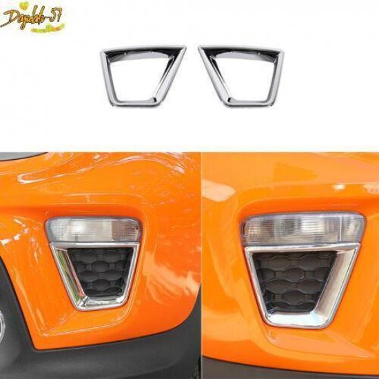 For Jeep Renegade - ABS Chrome Side Turn Signal Light Lamp Cover Decor