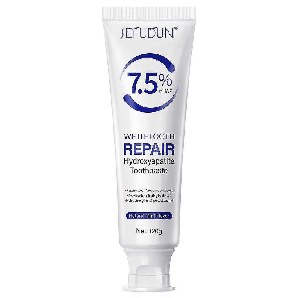 7.5% Hydroxyapatite Toothpastes for Enamel Protection and Tooth Strengthening , Fluoride-Free Formula with Gentle Mint_c*