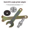 Electric Drill To Angle Grinder Conversion Set: Polishing, Grinding, and Cutting Head Attachments