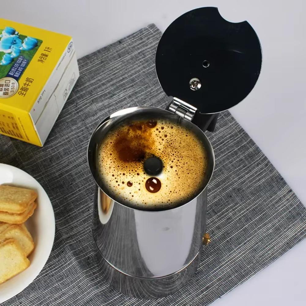 Stainless Steel Coffee Maker Percolator Filter Coffee Pot Coffee Brewer Mocha Pot  Espresso
