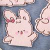 6 Pcs Cartoon Rabbits Iron On Patches Applique Patches Animal Repair Patches Embroidery Patches for Clothes Decoration
