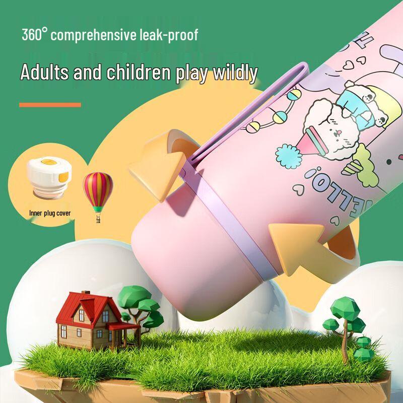 Deli Kids 500ml 316 Stainless Steel Insulated Water Bottle