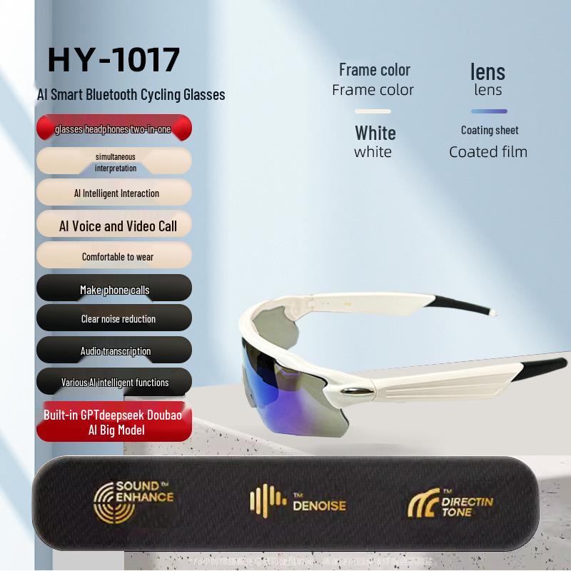 Smart Bluetooth Cycling Glasses with AI Voice Translation
