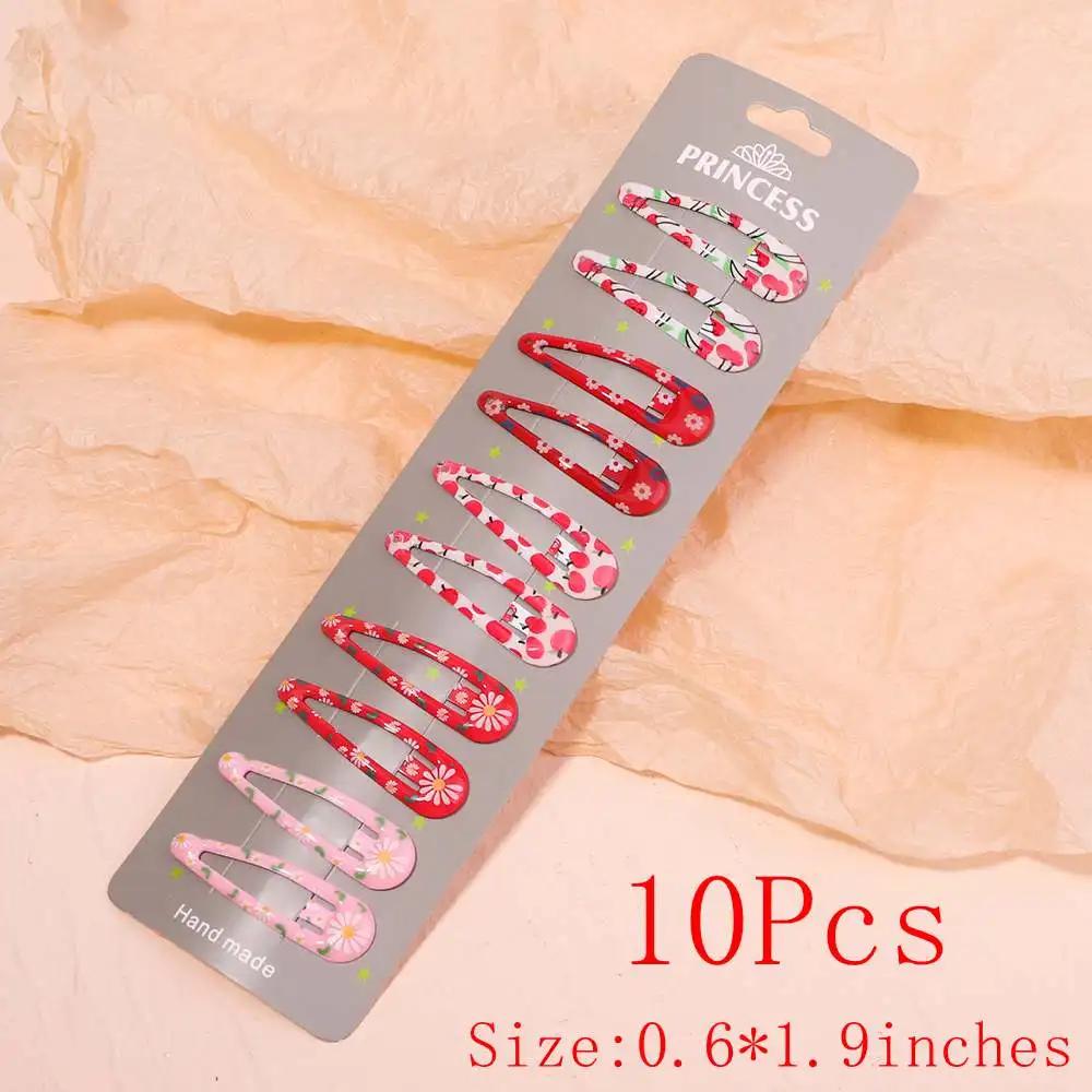 10/30Pcs/Set New Women Girls Cute Colorful Waterdrop Shape Hairpin Sweet Hair Clips Barrettes Slid Clip Fashion Hair Accessories