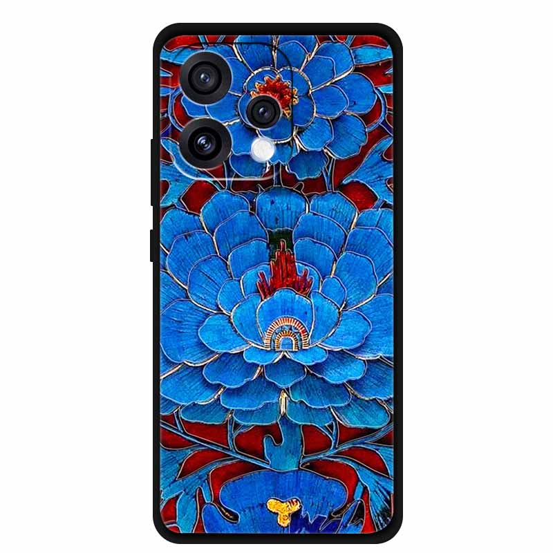 3D Emboss Case For Oppo Reno15 5G Phone Case Reno 15 Coque Flowers Silicone Soft Back Cover For Oppo Reno 15C 5G 2025 Case Funda