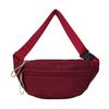 New Style Women's Crossbody Chest & Waist Bag with 3 Pockets and Logo Print - Large Capacity for Sports and Running