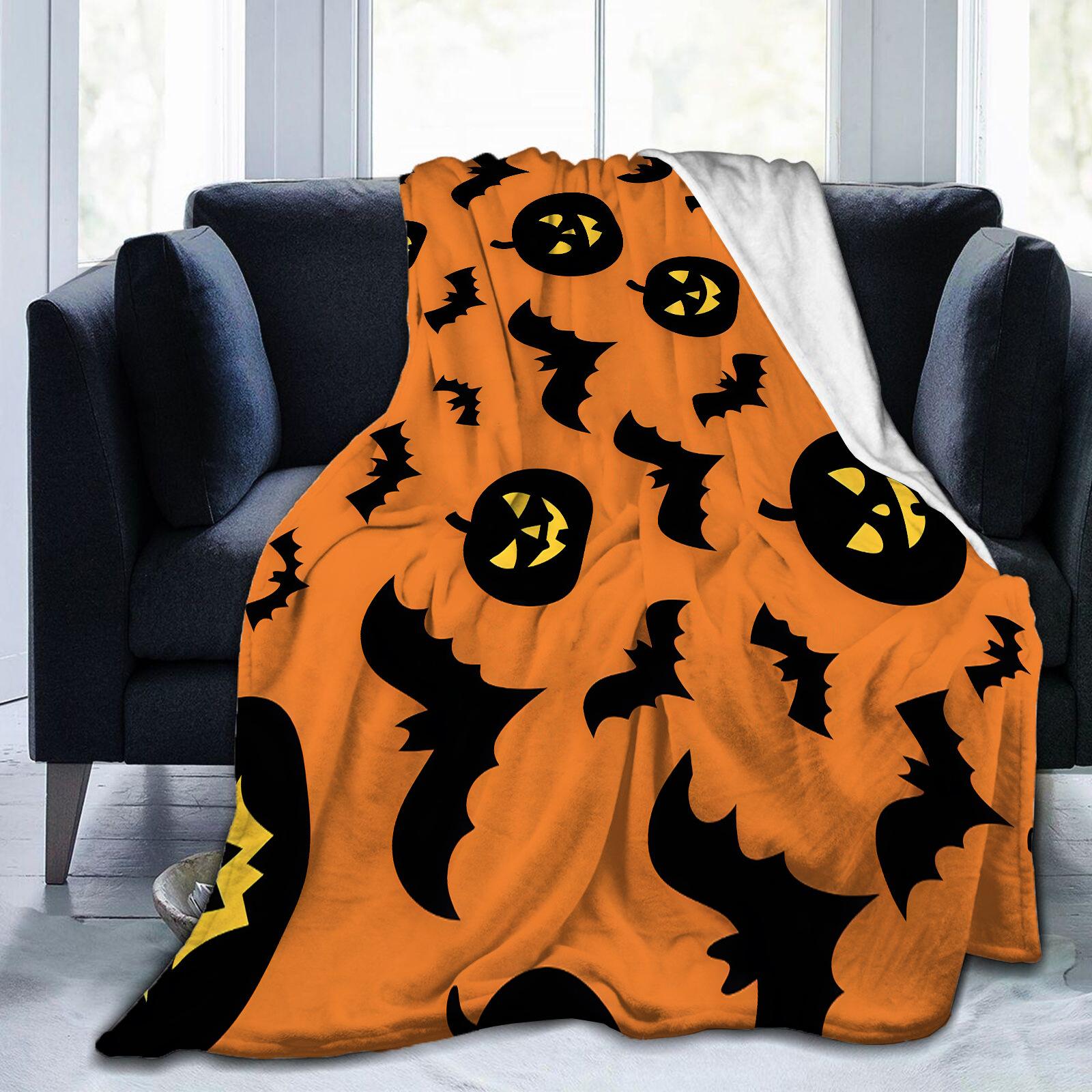 

Halloween Ghost Series digitalprinted polyester Bedroom velvet flannel cover blanket Fleece soft sofa cover blankets for beds 75x100cm