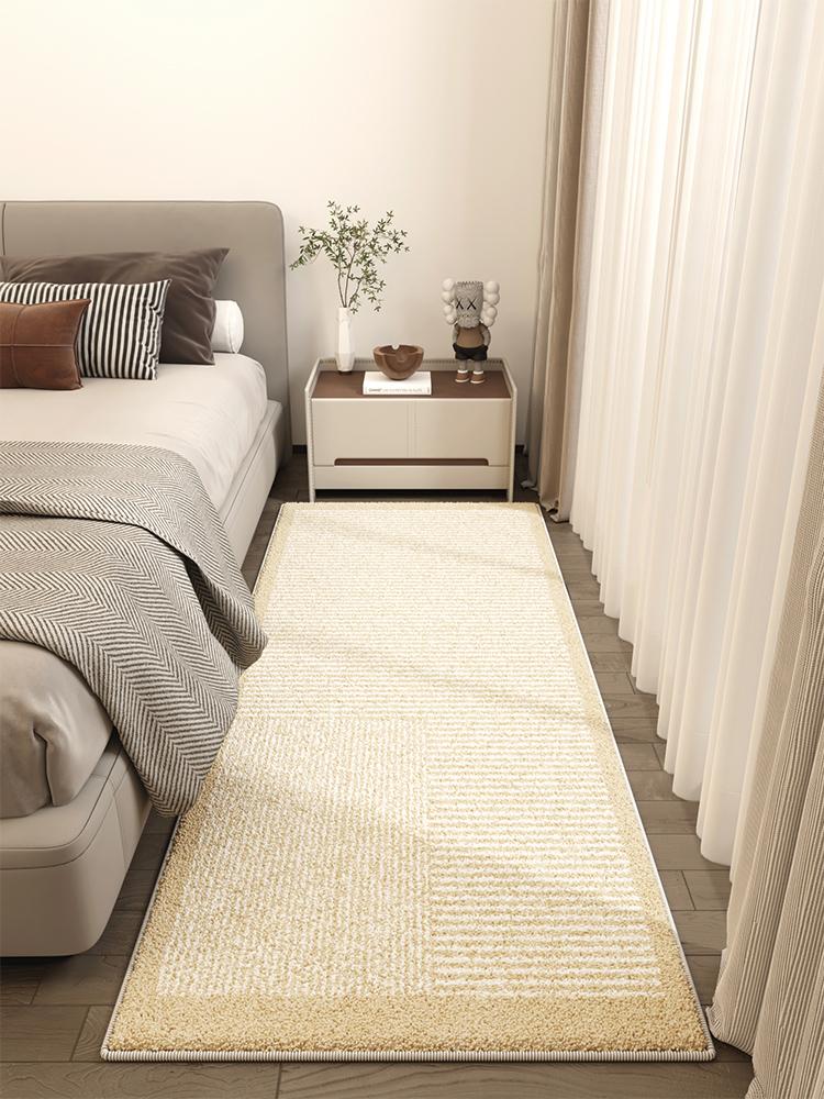 Light Luxury Living Room Decoration Carpet Fluffy Soft Bedside Rug Modern Style Rugs For Bedroom Thick Anti-Slip Study Floor Mat