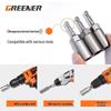 80mm Hex Socket Wrench Set with Air Impact, Extension Bit Holder, and Gauge for Electric Drills