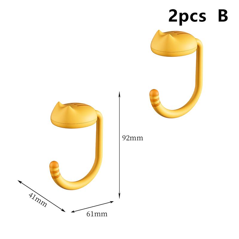 

Милый Кот Хвост Кошелек Крючок Портативный Многофункциональный Стол Кошелек Сумка Крючки Для Дома Школы Экономия Места B