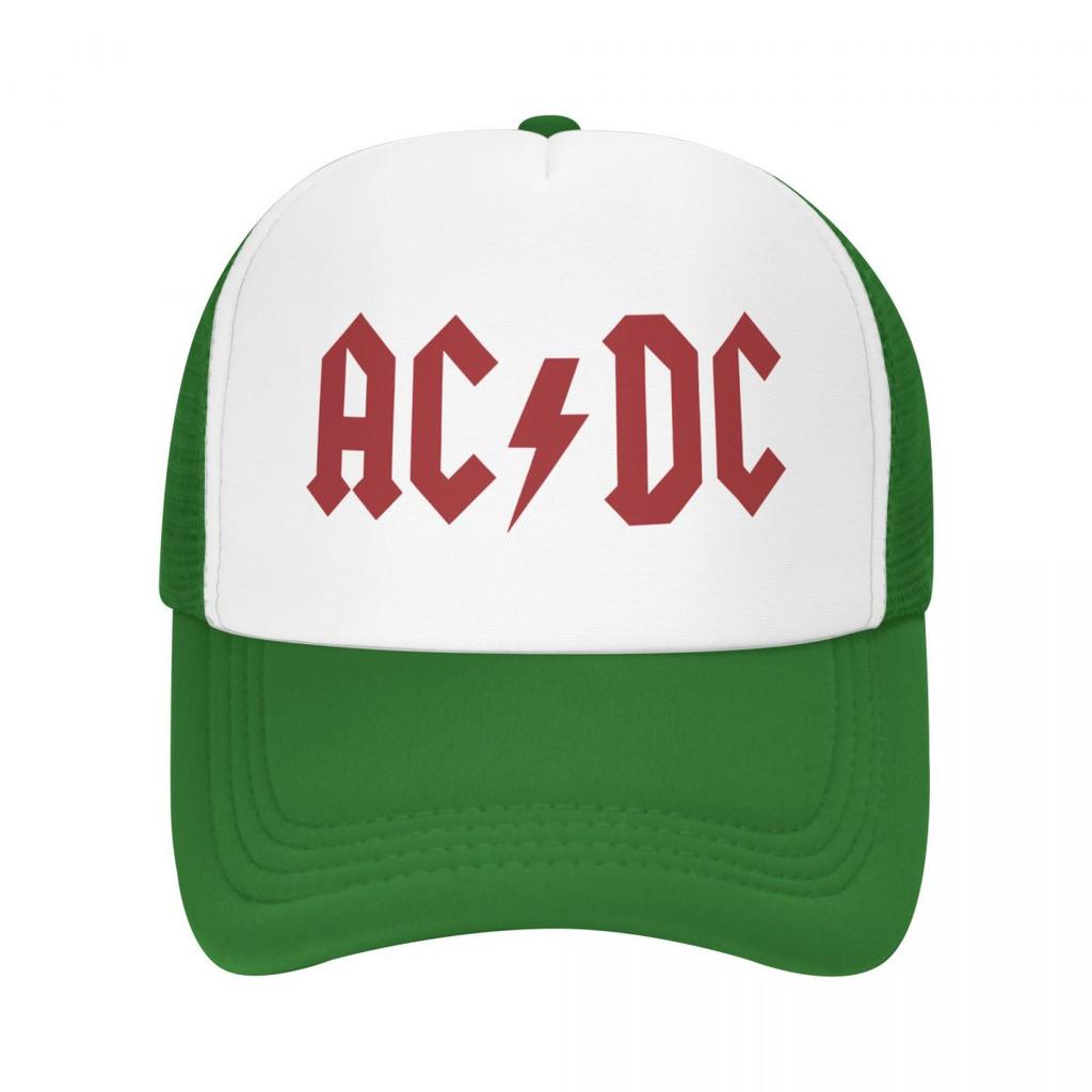 AC-DC Baseball Caps Unisex Snapback Hats Lovers Trucker Caps Women Breathable Mesh Visor Bones