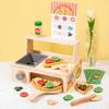 Wooden Simulation Pizza Barbecue Oven Children Toy Set For Imaginative Cooking