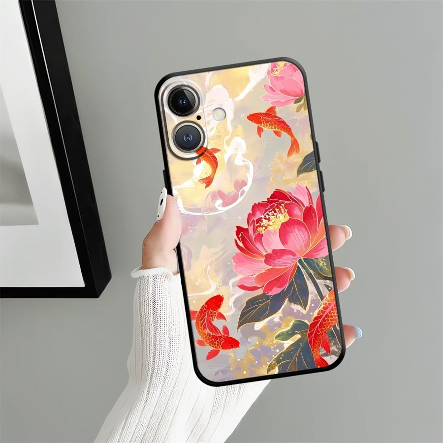 

Oil Painting Flower Case for Apple iPhone 17 Pro Max 14 Air 16 XR XS MAX 11 12 15 Pro 7 8 13 Funda Phone Cover iPhone 16