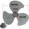 3 Leaves Plastic Fan Blade Electric Fan Accessories Household Standing Pedestal Fan Blade Table Fanner With Nut Cover