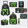 Smiggle Australia Minecraft School Set: Large Backpack, Lunch Box, Lunch Bag, Pencil Case, and Water Bottle.