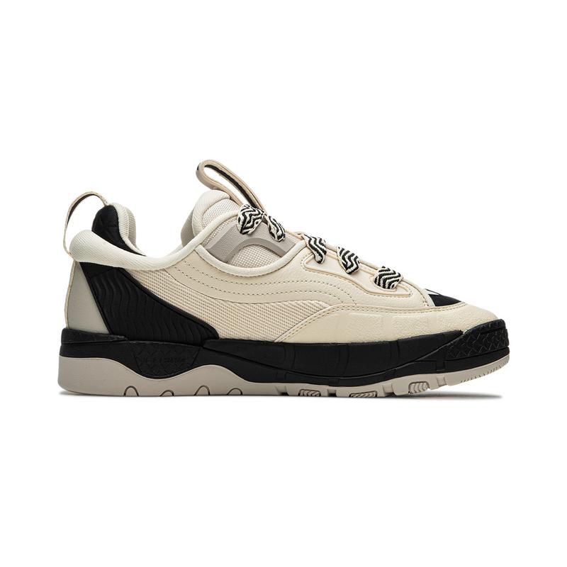New LiNing CF Pursuit Of Honor 4 Low Top Skateboard Skate Shoes Unisex Beige Black AGLU291-1